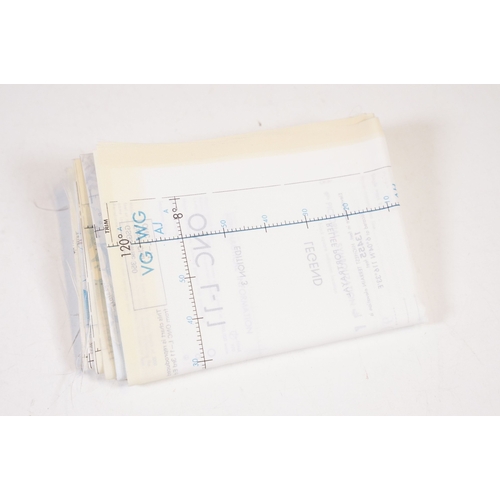 202 - A Royal Air Force / RAF silk escape map covering Indonesia, Malaysia, Brunei, South China Sea Island... 