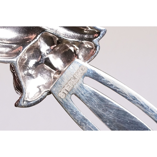 258 - Large silver bookmark.