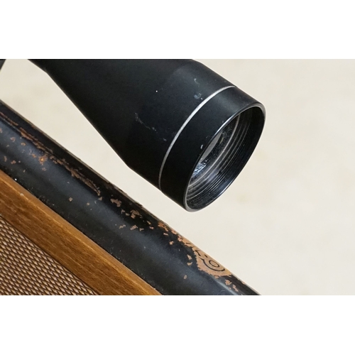 287 - A SMK19 .22 Cal break barrel air rifle with contemporary green soft gun carry case.