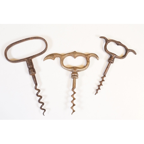 322 - 28 Victorian and later corkscrews, including folding, antler and wooden grip corkscrews