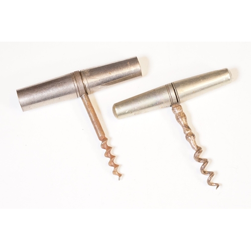 322 - 28 Victorian and later corkscrews, including folding, antler and wooden grip corkscrews