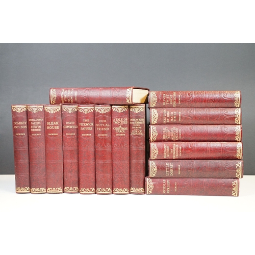 417 - A collection of Charles Dickens hardback books published by Hazell, Watson & Viney Ltd of London.