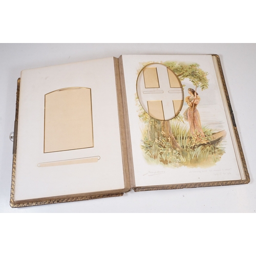 418 - A large collection of Carte De Viste / CDV calling card photographs contained within four fitted alb... 