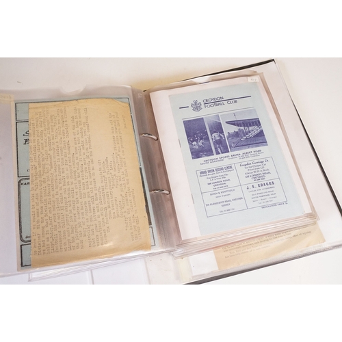 423 - Football Programmes - Collection of Non League programmes from the 1950s onwards to include Holyhead... 