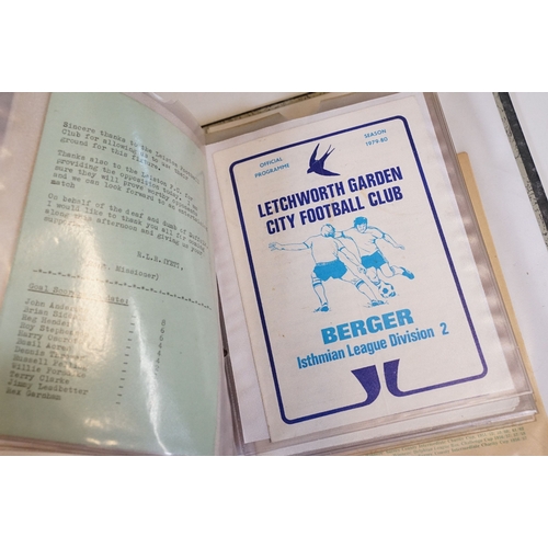 423 - Football Programmes - Collection of Non League programmes from the 1950s onwards to include Holyhead... 