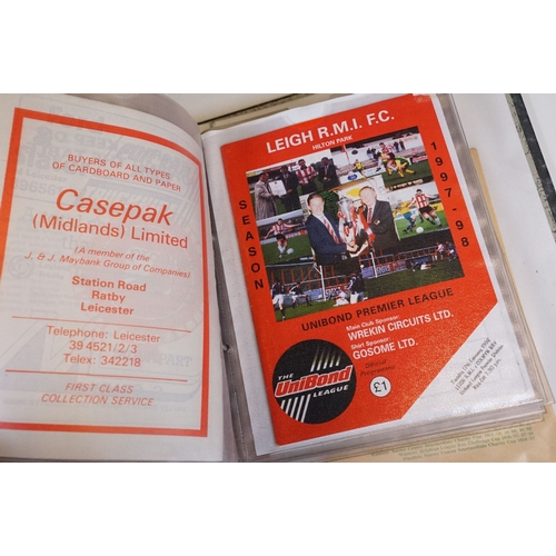 423 - Football Programmes - Collection of Non League programmes from the 1950s onwards to include Holyhead... 