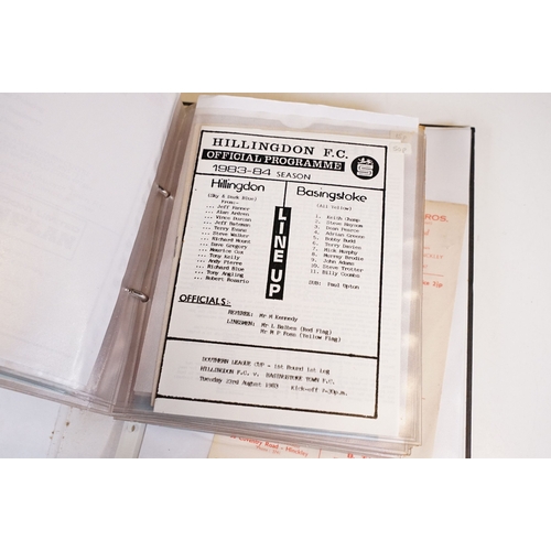 423 - Football Programmes - Collection of Non League programmes from the 1950s onwards to include Holyhead... 