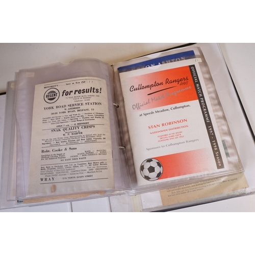 423 - Football Programmes - Collection of Non League programmes from the 1950s onwards to include Holyhead... 