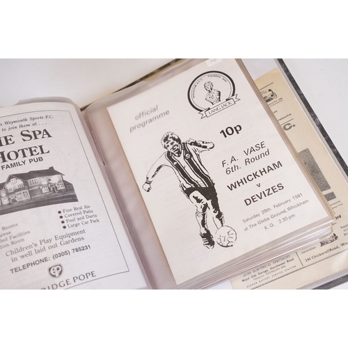 427 - Non League Football Programmes - Large collection of programmes from the 1950s onwards to include Il... 