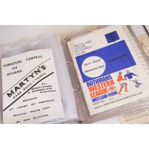 427 - Non League Football Programmes - Large collection of programmes from the 1950s onwards to include Il... 