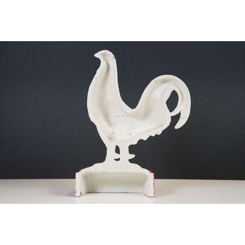 151 - 20th century cast iron door stop in the form of a cockerel, 31.5cm high