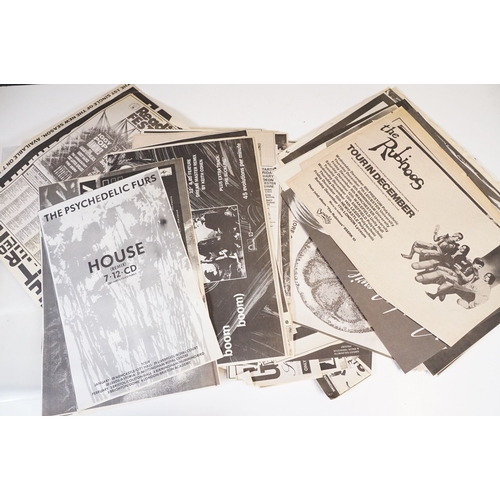 406 - A small collection of NME / New Musical Express newspaper magazines and a selection of backstage pas... 