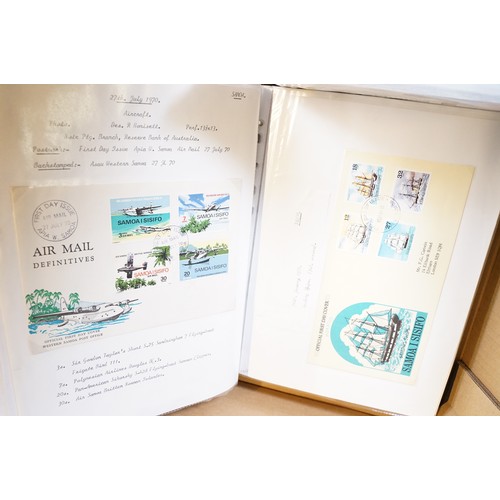 409 - A large collection of world first day covers together with a selection of stamps within albums to in... 