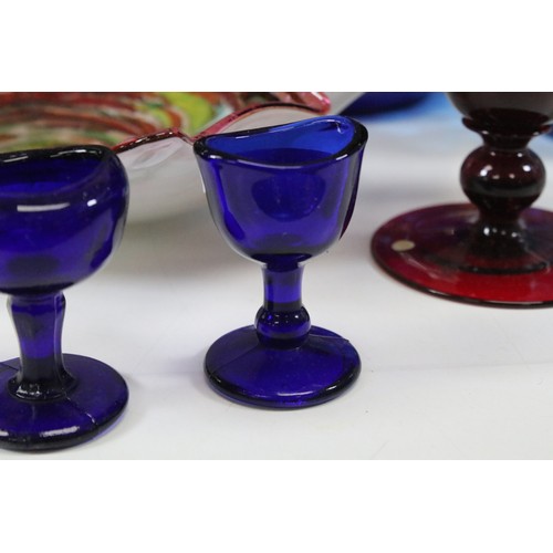 71 - Collection of glassware, to include: Cristal D'Arques-Durand Ancenis Cubist Facet Vase, 22cm high, t... 