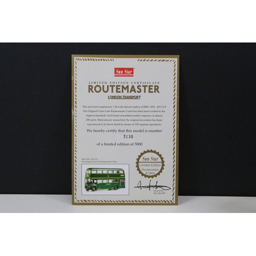 Boxed ltd edn Sun Star 1/24 2904 rmc 1453-453 CLT The Original Green ...