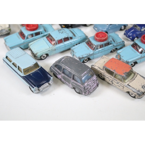 1407 - 28 Diecast models from the mid 20th C diecast models to include 3 x Corgi Austin A60 Driving School,... 