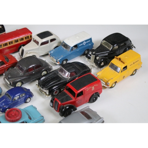1407 - 28 Diecast models from the mid 20th C diecast models to include 3 x Corgi Austin A60 Driving School,... 