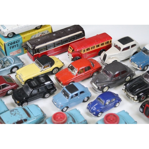 1407 - 28 Diecast models from the mid 20th C diecast models to include 3 x Corgi Austin A60 Driving School,... 