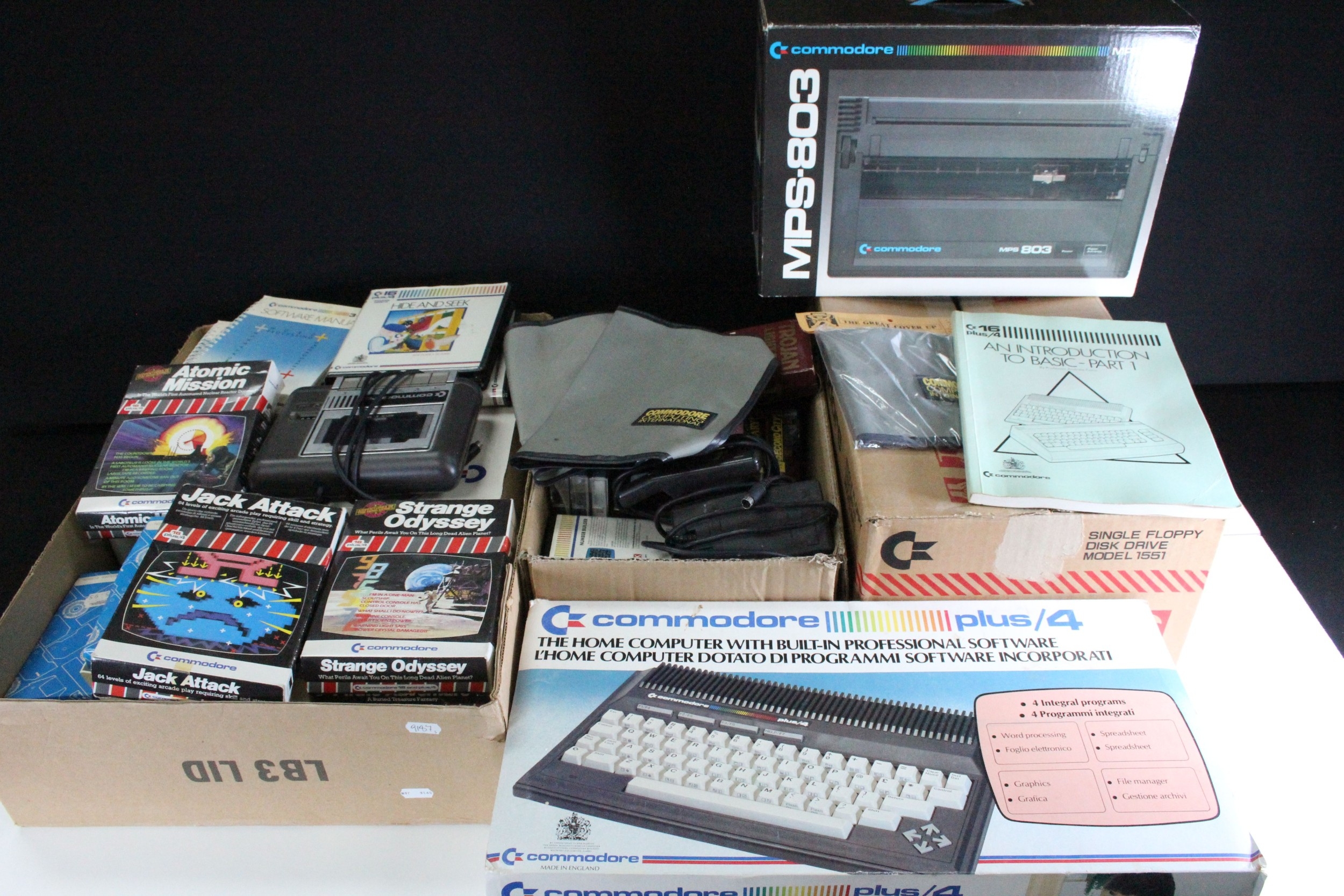 Retro Gaming - Collection of Commodore computer system items and games ...