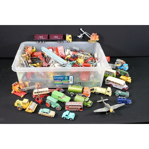 1393 - Large collection of Mid 20th C onwards playworn diecast models to include Corgi, Dinky and Matchbox ... 