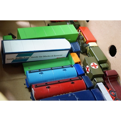 1395 - 37 Mid 20th C onwards diecast models to include Dinky and Corgi examples, with signs of reconditioni... 