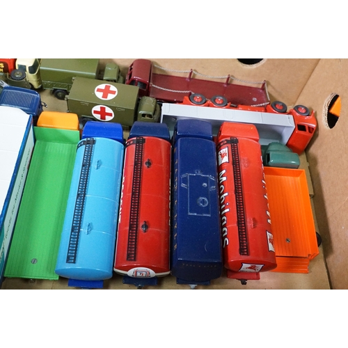 1395 - 37 Mid 20th C onwards diecast models to include Dinky and Corgi examples, with signs of reconditioni... 