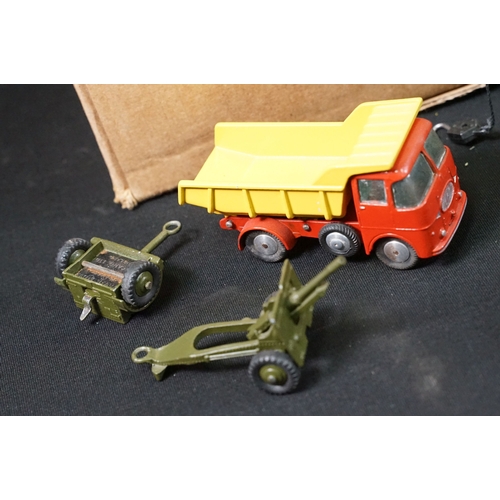 1395 - 37 Mid 20th C onwards diecast models to include Dinky and Corgi examples, with signs of reconditioni... 