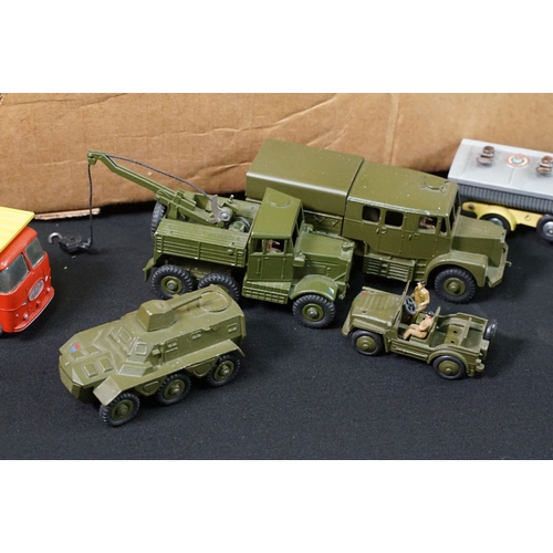 1395 - 37 Mid 20th C onwards diecast models to include Dinky and Corgi examples, with signs of reconditioni... 