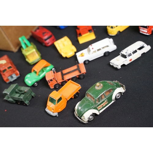1396 - Around 100 Mid 20th C onwards playworn diecast models to include Corgi, Dinky, Mattel Hot Wheels and... 