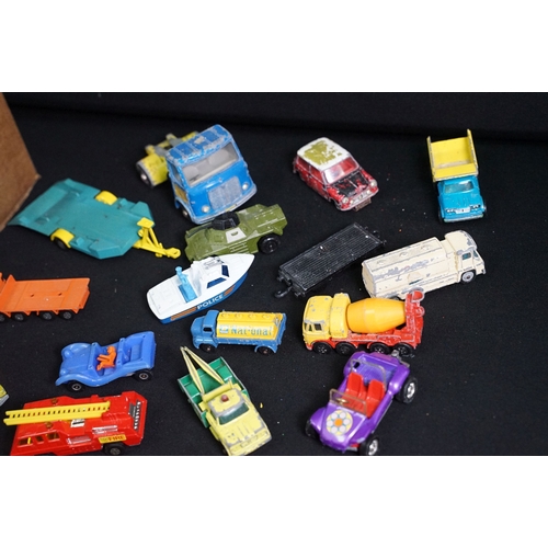 1396 - Around 100 Mid 20th C onwards playworn diecast models to include Corgi, Dinky, Mattel Hot Wheels and... 