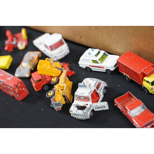 1396 - Around 100 Mid 20th C onwards playworn diecast models to include Corgi, Dinky, Mattel Hot Wheels and... 