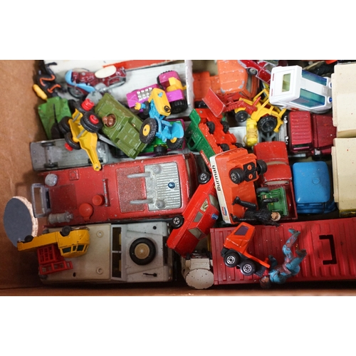 1396 - Around 100 Mid 20th C onwards playworn diecast models to include Corgi, Dinky, Mattel Hot Wheels and... 