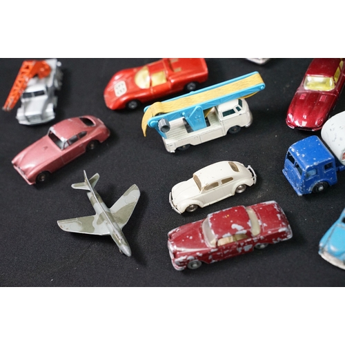 1397 - Around 65 mid 20th C play worn diecast models to include Corgi, Matchbox and Dinky featuring Corgi B... 