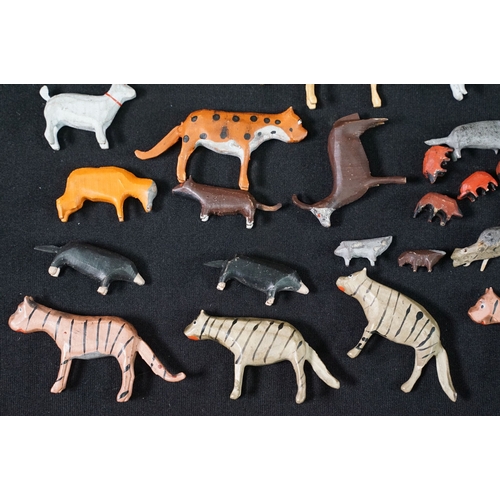 196 - Collection of around 125 x Early 20th Century onwards wooden Noah's Ark figures and animals includin... 