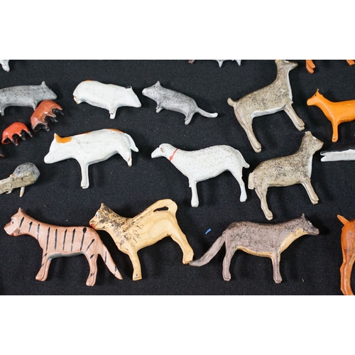 196 - Collection of around 125 x Early 20th Century onwards wooden Noah's Ark figures and animals includin... 