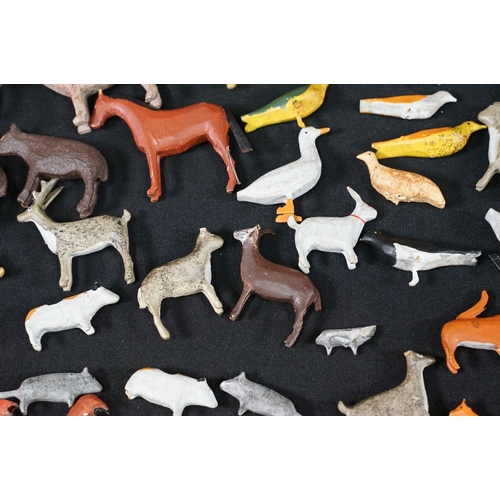 196 - Collection of around 125 x Early 20th Century onwards wooden Noah's Ark figures and animals includin... 