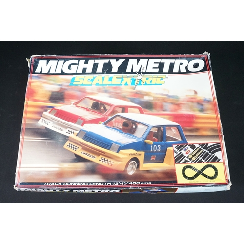 Collection of boxed Scalextric to include C880 Mighty Metro Racing Set ...