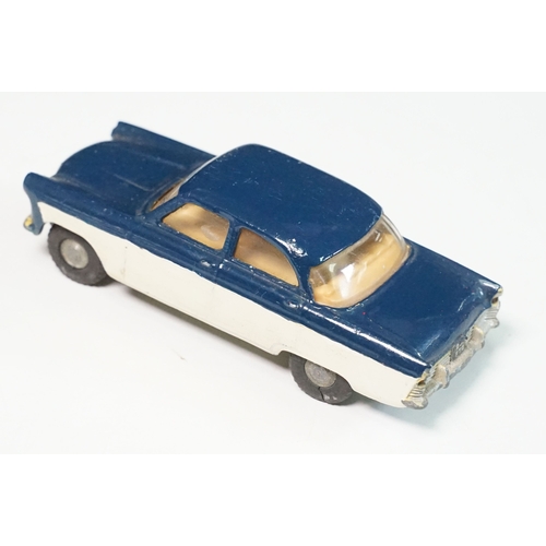 1408 - Five play worn Triang Spot On diecast models to include Zodiac, Morris Mini Van, LWB and Rover, Aust... 