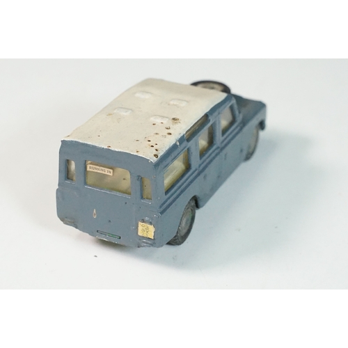 1408 - Five play worn Triang Spot On diecast models to include Zodiac, Morris Mini Van, LWB and Rover, Aust... 