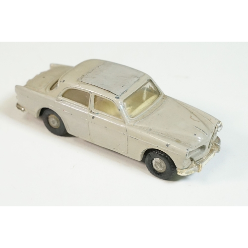 1408 - Five play worn Triang Spot On diecast models to include Zodiac, Morris Mini Van, LWB and Rover, Aust... 