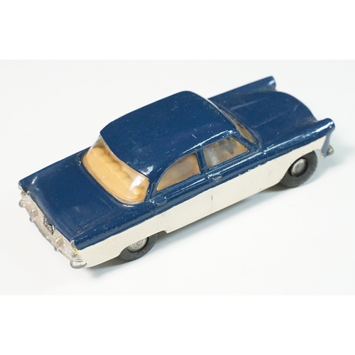 1408 - Five play worn Triang Spot On diecast models to include Zodiac, Morris Mini Van, LWB and Rover, Aust... 