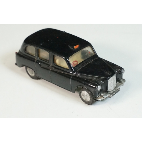 1408 - Five play worn Triang Spot On diecast models to include Zodiac, Morris Mini Van, LWB and Rover, Aust... 