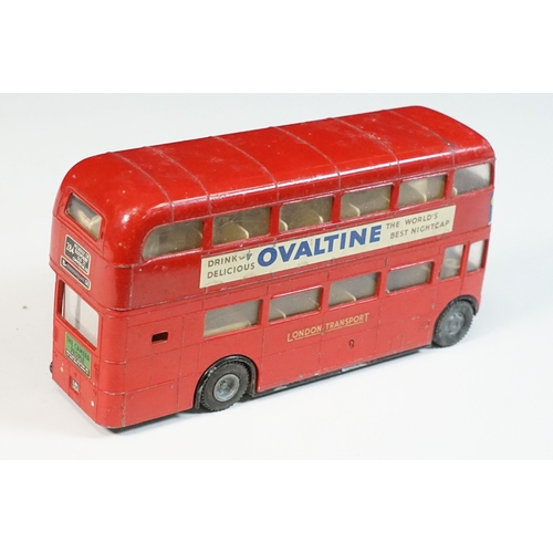 1409 - Triang Spot On 145 LT Routemaster Bus diecast model, showing play wear