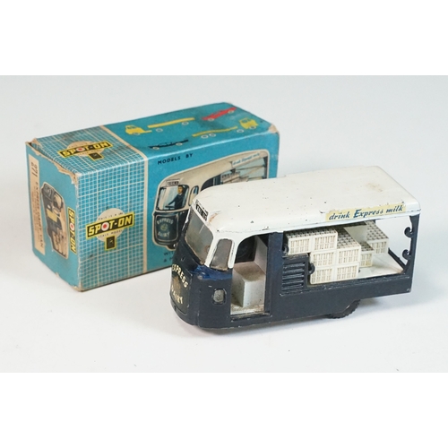 1413 - Boxed Triang Spot On 271 Express Dairy Van diecast model, with driver figure and crates, play wear a... 
