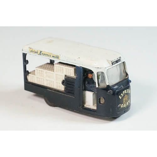 1413 - Boxed Triang Spot On 271 Express Dairy Van diecast model, with driver figure and crates, play wear a... 