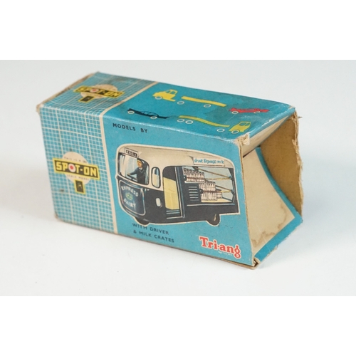 1413 - Boxed Triang Spot On 271 Express Dairy Van diecast model, with driver figure and crates, play wear a... 