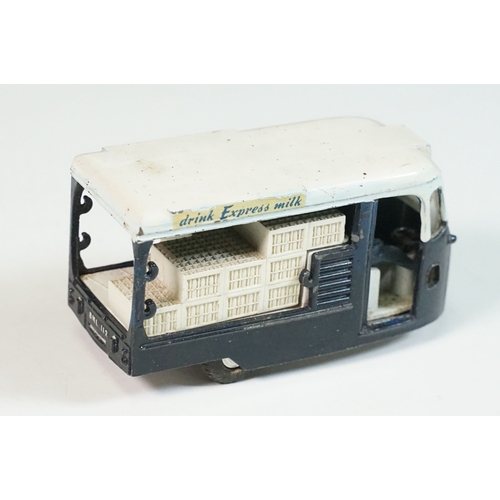 1413 - Boxed Triang Spot On 271 Express Dairy Van diecast model, with driver figure and crates, play wear a... 