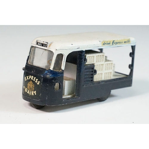 1413 - Boxed Triang Spot On 271 Express Dairy Van diecast model, with driver figure and crates, play wear a... 