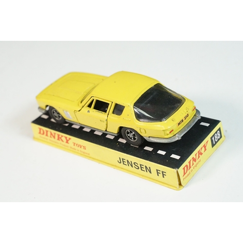 1414 - Three cased Dinky diecast models to include 158 Rolls Royce Silver Shadow in metallic red, 163 Volks... 