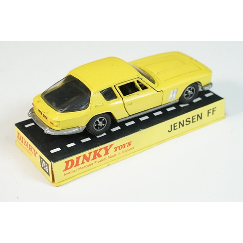 1414 - Three cased Dinky diecast models to include 158 Rolls Royce Silver Shadow in metallic red, 163 Volks... 